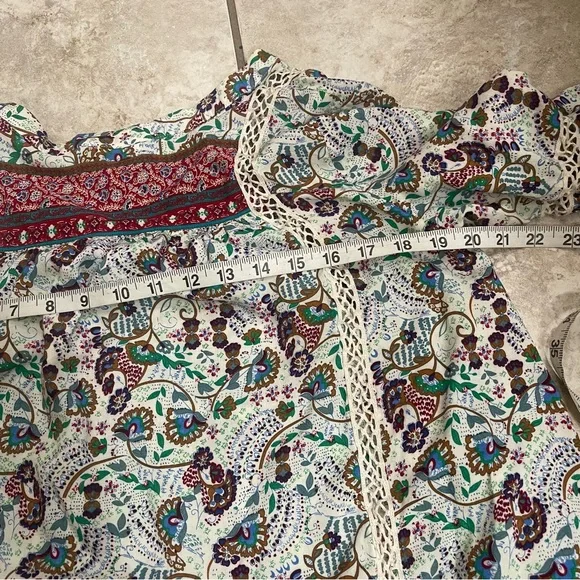 SUNDANCE CATALOG Jessamyn Lace Blouse Size Small Boho Summer tunic READ! - Picture 9 of 13